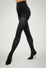 Laden Sie das Bild in den Galerie-Viewer, Wolford Merino Tights Diagonal Ajoure